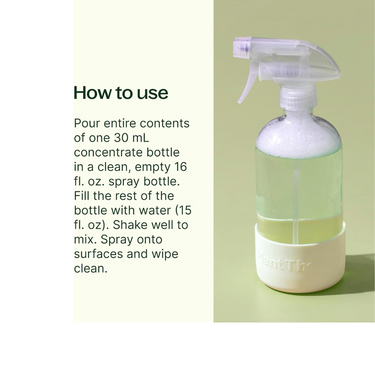 Glass Spray Bottle with Chamomile Sleeve